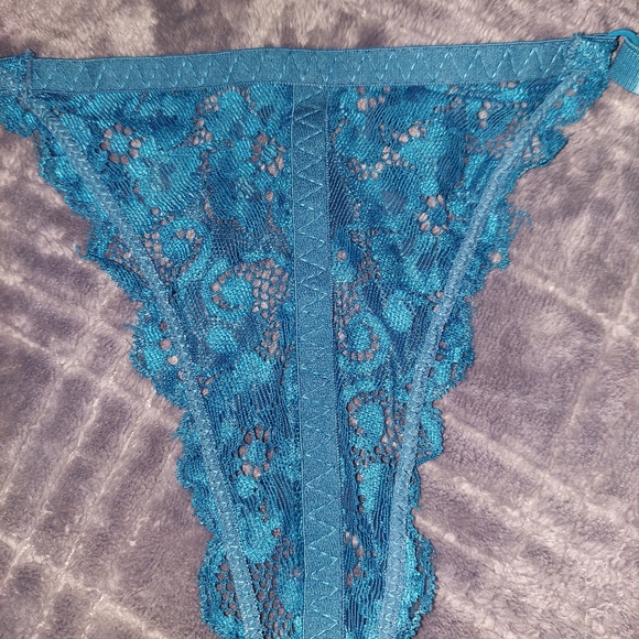 XOXO Racerback Push Up Bra, 34C, Ocean Blue Aqua Teal Floral Lace, NWOT - Picture 5 of 13